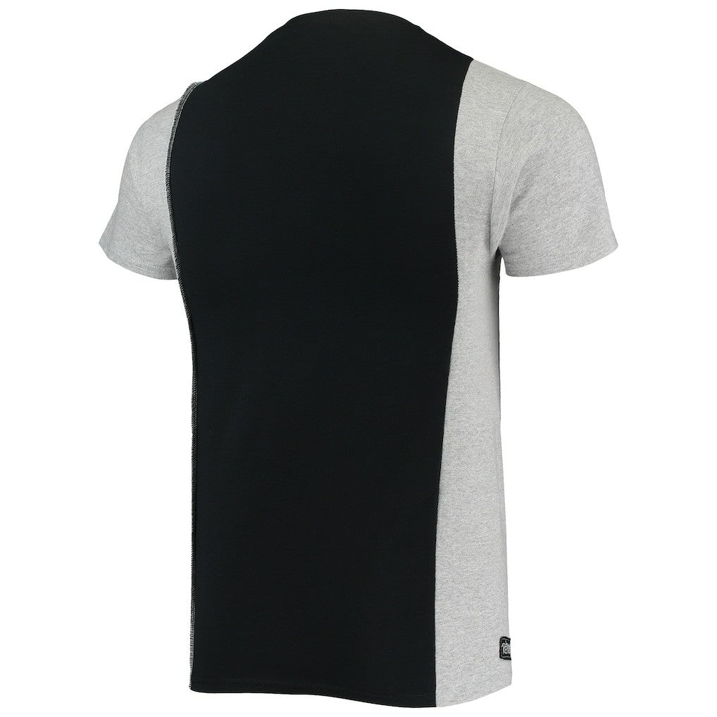Indianapolis Colts Refried Apparel Sustainable Split T-Shirt Black/Heathered Gray