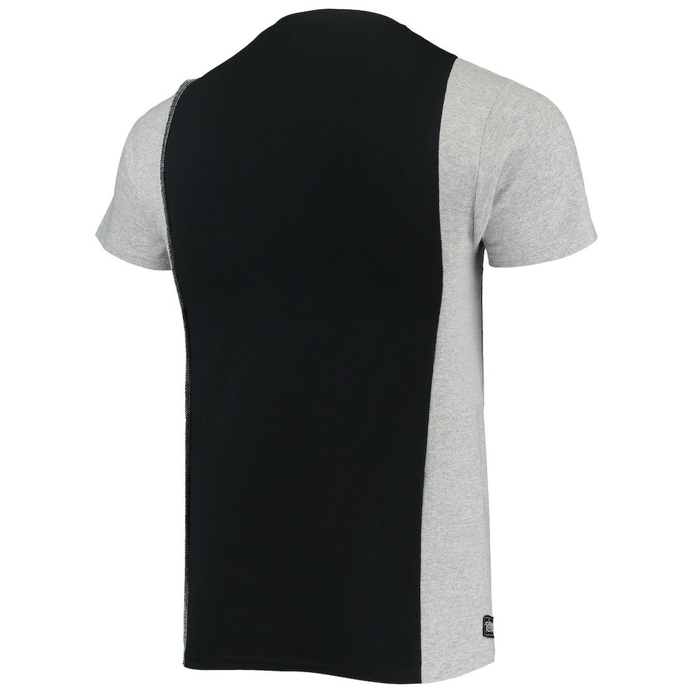 Pittsburgh Steelers Refried Apparel Sustainable Split T-Shirt Black/Heathered Gray