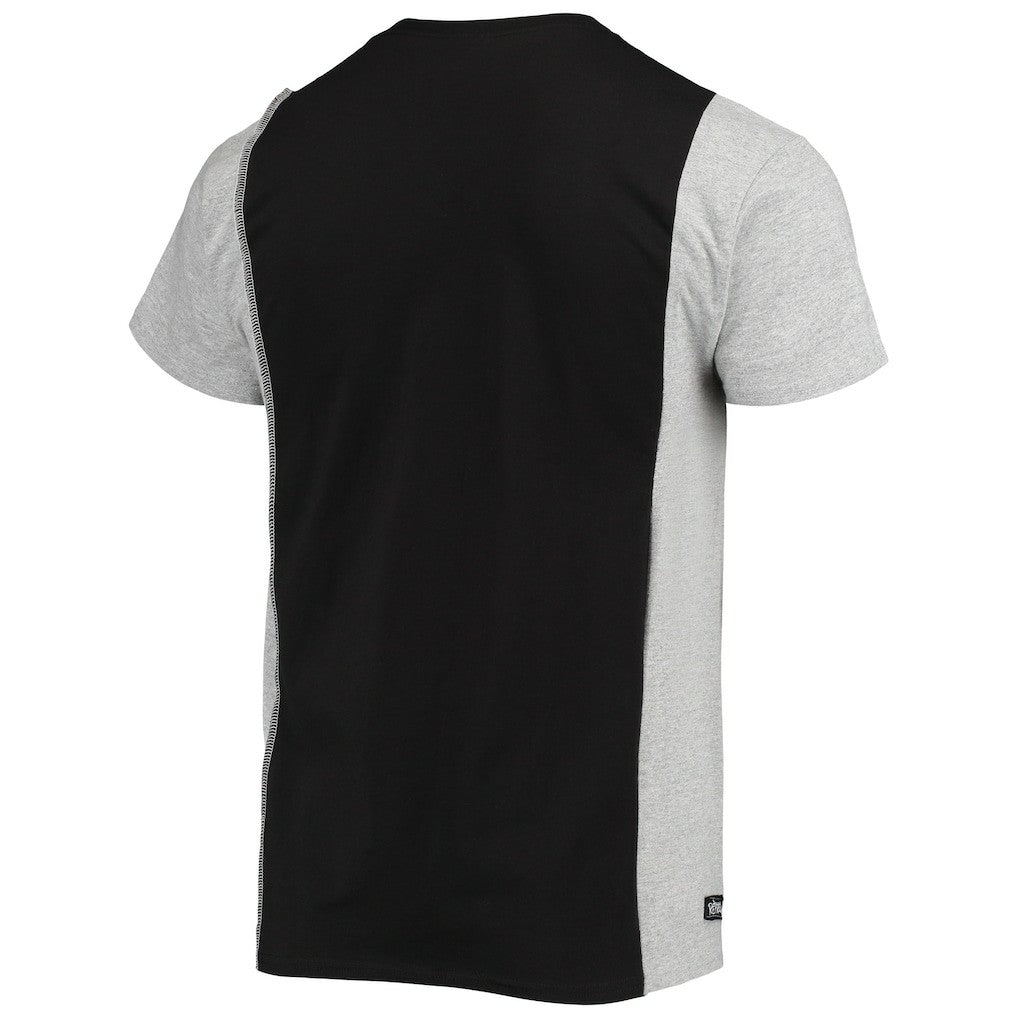San Francisco 49ers Refried Apparel Sustainable Split T-Shirt Black/Heathered Gray