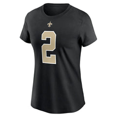 Jameis Winston New Orleans Saints Women's Name & Number T-Shirt Black
