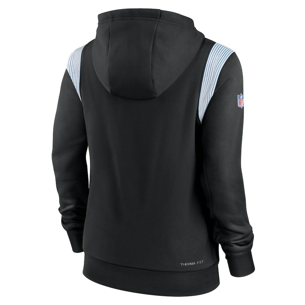 Carolina Panthers Women's Sideline Stack Performance Pullover Hoodie Black