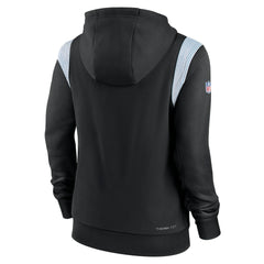 Carolina Panthers Women's Sideline Stack Performance Pullover Hoodie Black