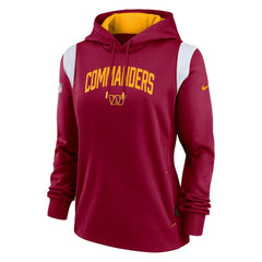 Washington Commanders Women's Sideline Stack Performance Pullover Hoodie Burgundy