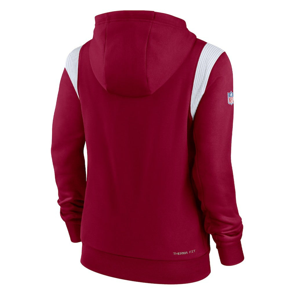 Washington Commanders Women's Sideline Stack Performance Pullover Hoodie Burgundy