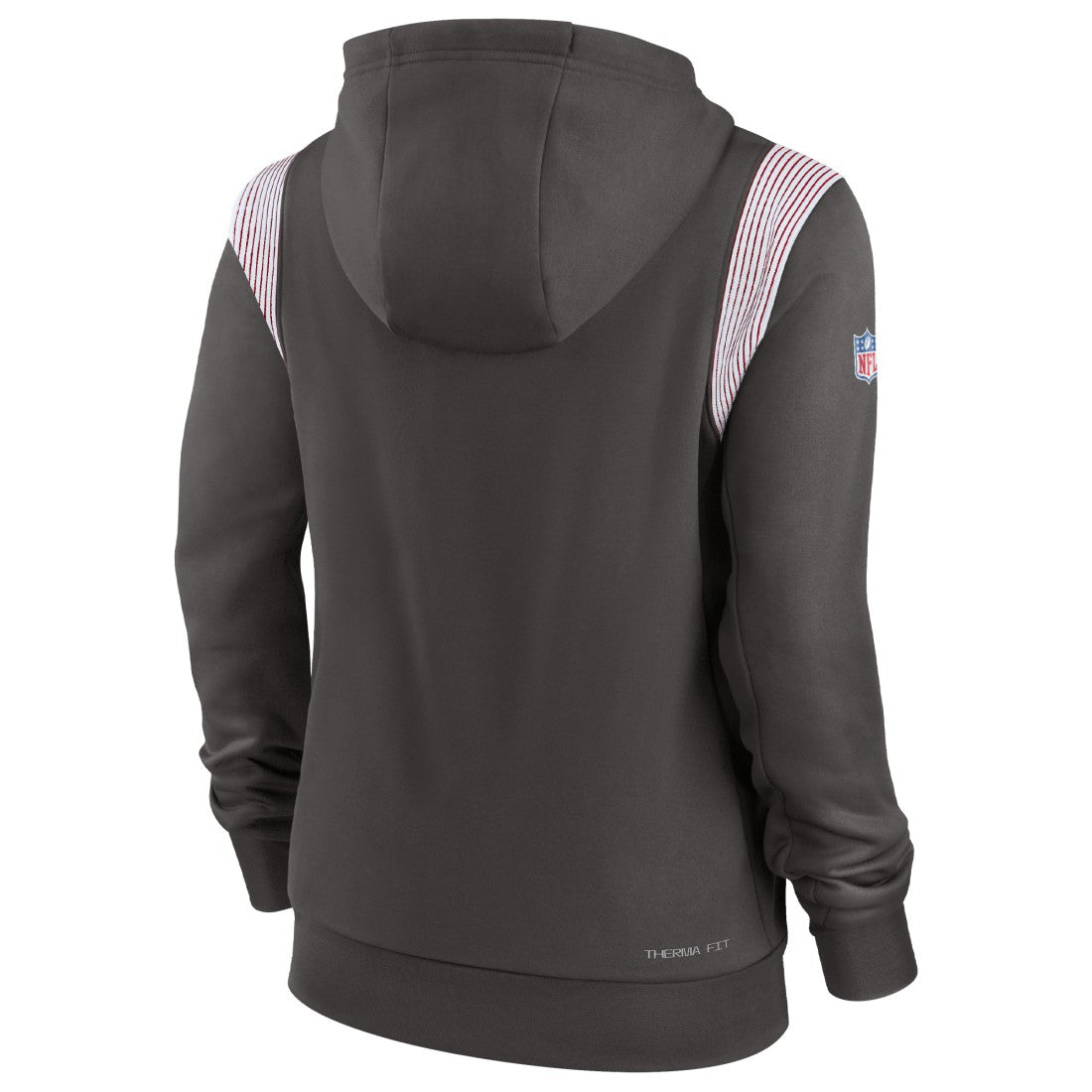 Tampa Bay Buccaneers Women's Sideline Stack Performance Pullover Hoodie Pewter