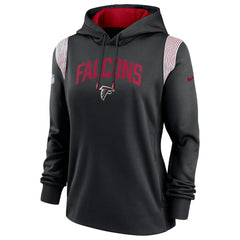 Atlanta Falcons Women's Sideline Stack Performance Pullover Hoodie Black