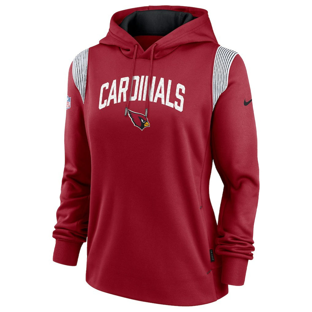 Arizona Cardinals Women's Sideline Stack Performance Pullover Hoodie Cardinal