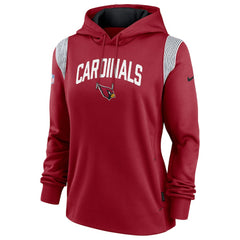 Arizona Cardinals Women's Sideline Stack Performance Pullover Hoodie Cardinal