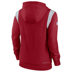 Arizona Cardinals Women's Sideline Stack Performance Pullover Hoodie Cardinal