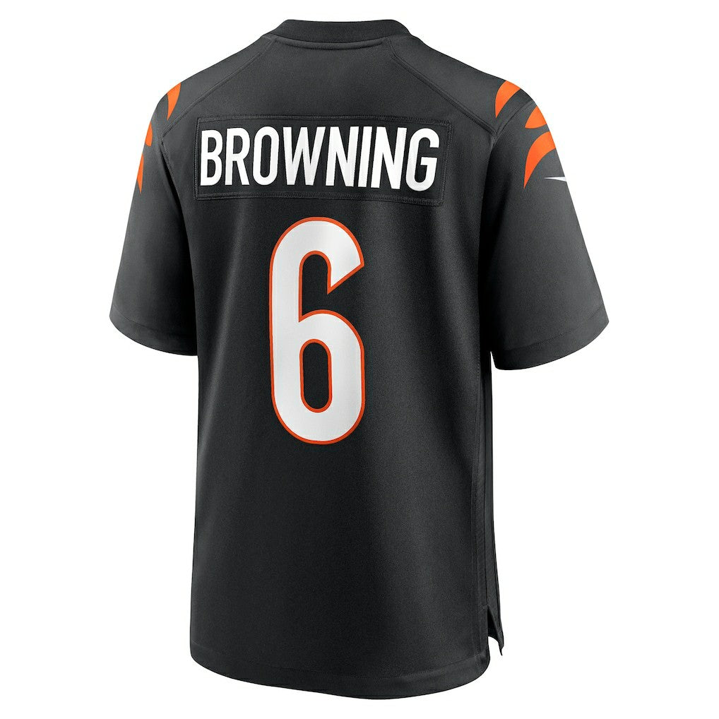 Jake Browning Cincinnati Bengals Game Jersey Black