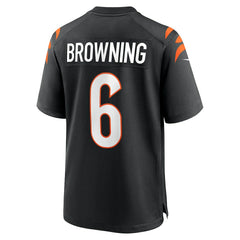 Jake Browning Cincinnati Bengals Game Jersey Black