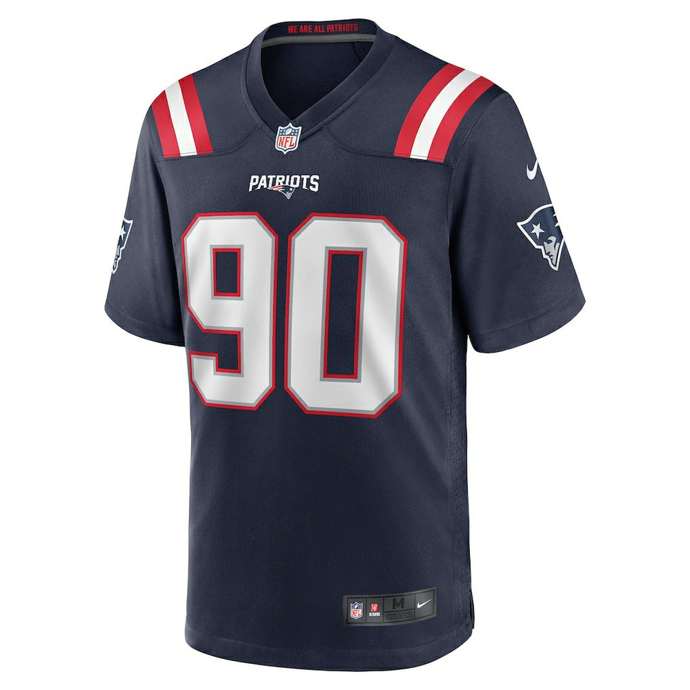 NFL Christian Barmore New England Patriots Player Game Jersey - Navy