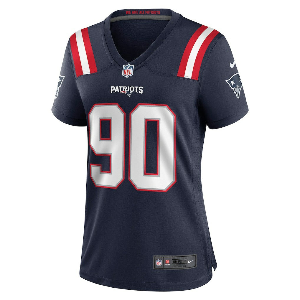 NFL Christian Barmore New England Patriots Women's Game Jersey - Navy