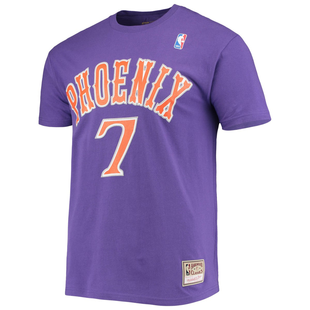 Kevin Johnson Phoenix Suns Hardwood Classics Stitch Name & Number T-Shirt Purple