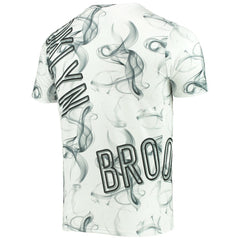 Brooklyn Nets FISLL Asymmetric Bold Smoke T-Shirt White/Black