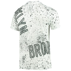 Brooklyn Nets FISLL Gold Foil Splatter Print T-Shirt White