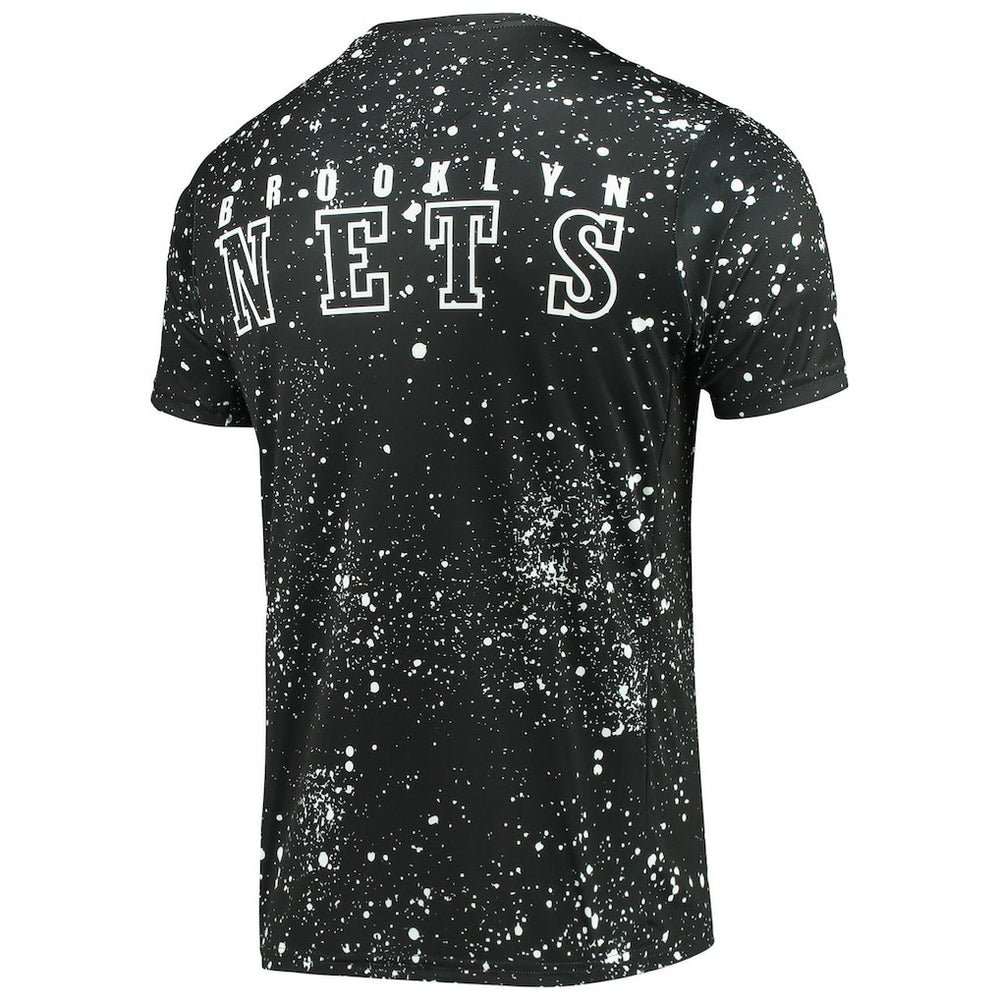 Brooklyn Nets FISLL Splatter Print T-Shirt Black