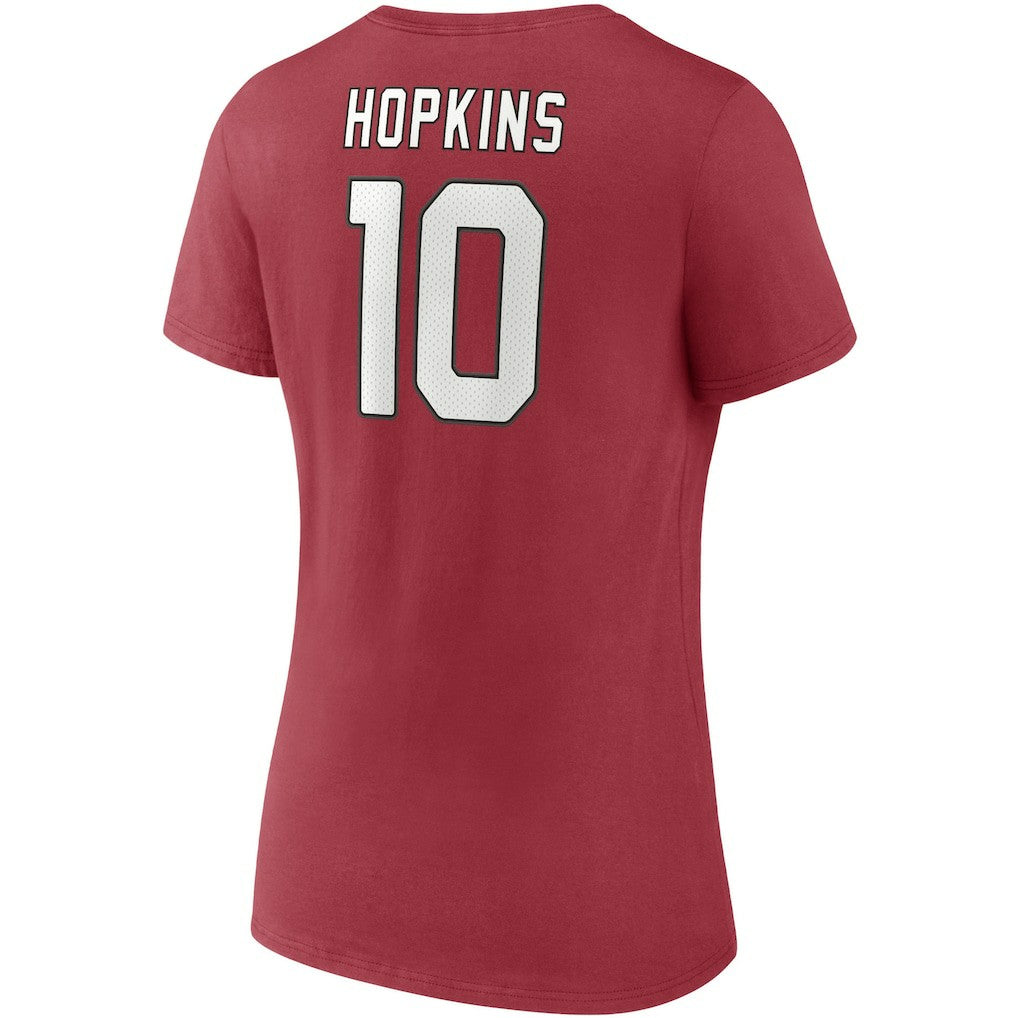 DeAndre Hopkins Arizona Cardinals Women's Player Icon Name & Number V-Neck T-Shirt Cardinal