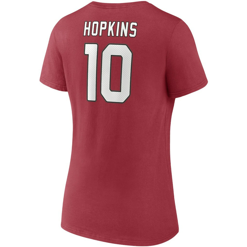 DeAndre Hopkins Arizona Cardinals Women's Player Icon Name & Number V-Neck T-Shirt Cardinal