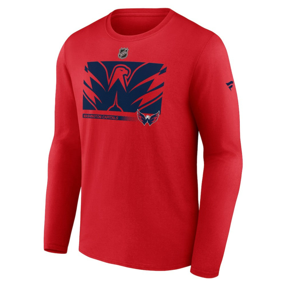 NHL Washington Capitals Fanatics Authentic Pro Core Collection Secondary Long Sleeve T-Shirt - Red