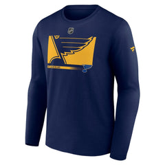 NHL St. Louis Blues Fanatics Authentic Pro Core Collection Secondary Long Sleeve T-Shirt - Navy
