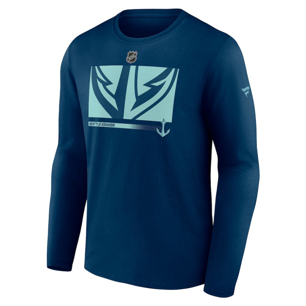 NHL Seattle Kraken Fanatics Authentic Pro Core Collection Secondary Long Sleeve T-Shirt - Deep Sea Blue