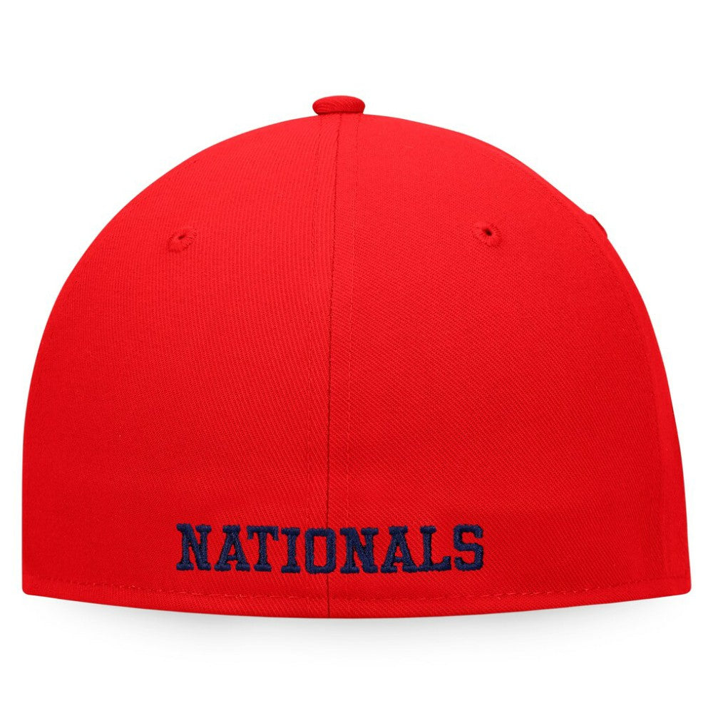 Washington Nationals Fanatics Iconic Color Blocked Fitted Hat - White/Red Hats