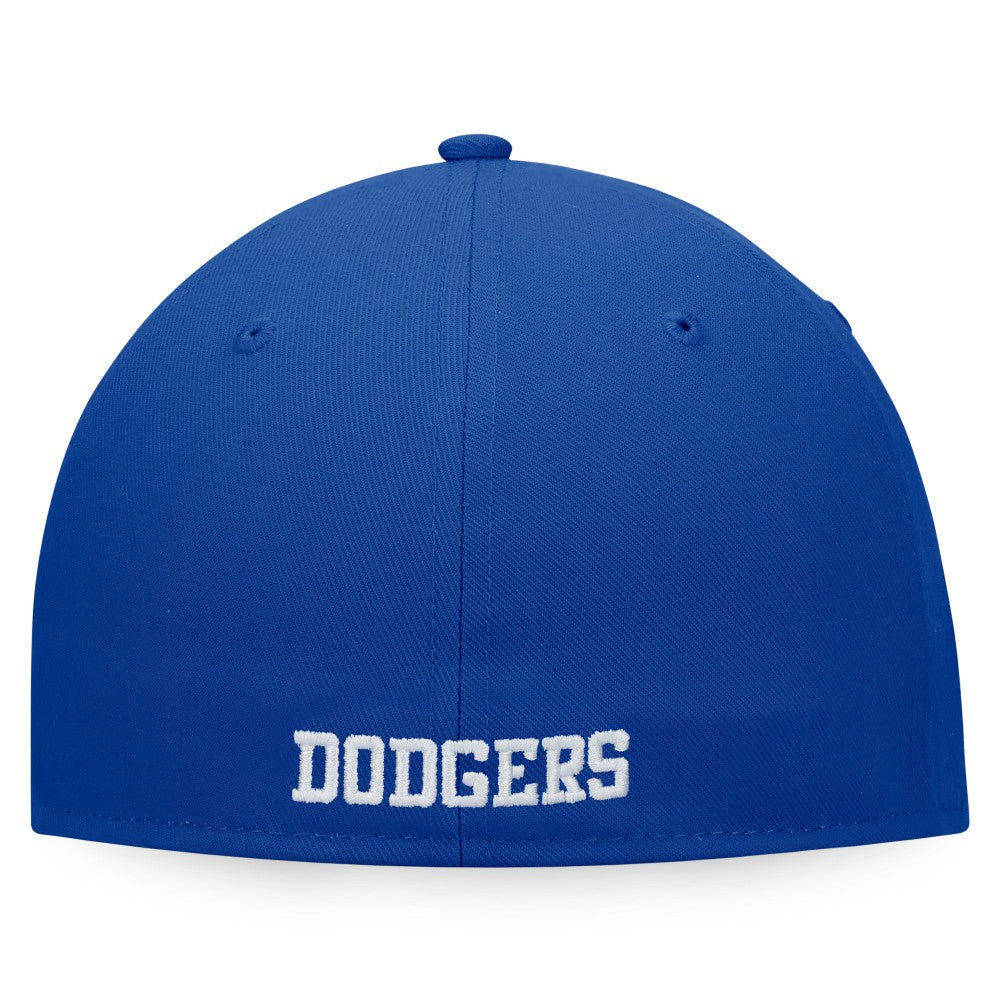 Los Angeles Dodgers Fanatics Iconic Color Blocked Fitted Hat - White/Royal Hats