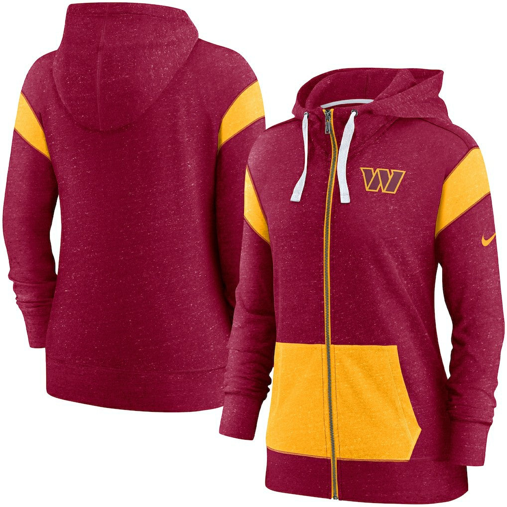 Washington Commanders Women's Monaco Lightweight Full-Zip Hoodie Burgundy/Gold