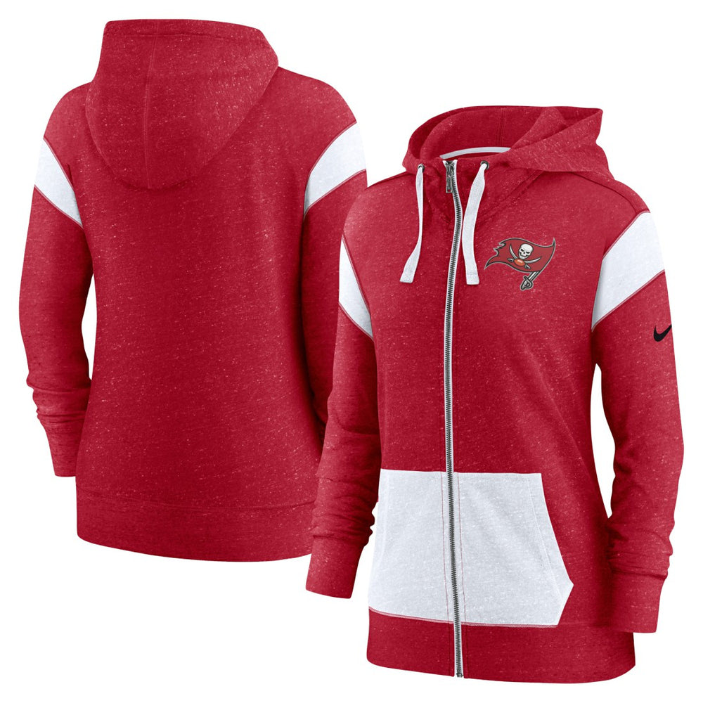 Tampa Bay Buccaneers Women's Monaco Lightweight Full-Zip Hoodie Red/White