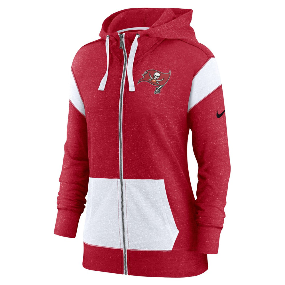 Tampa Bay Buccaneers Women's Monaco Lightweight Full-Zip Hoodie Red/White