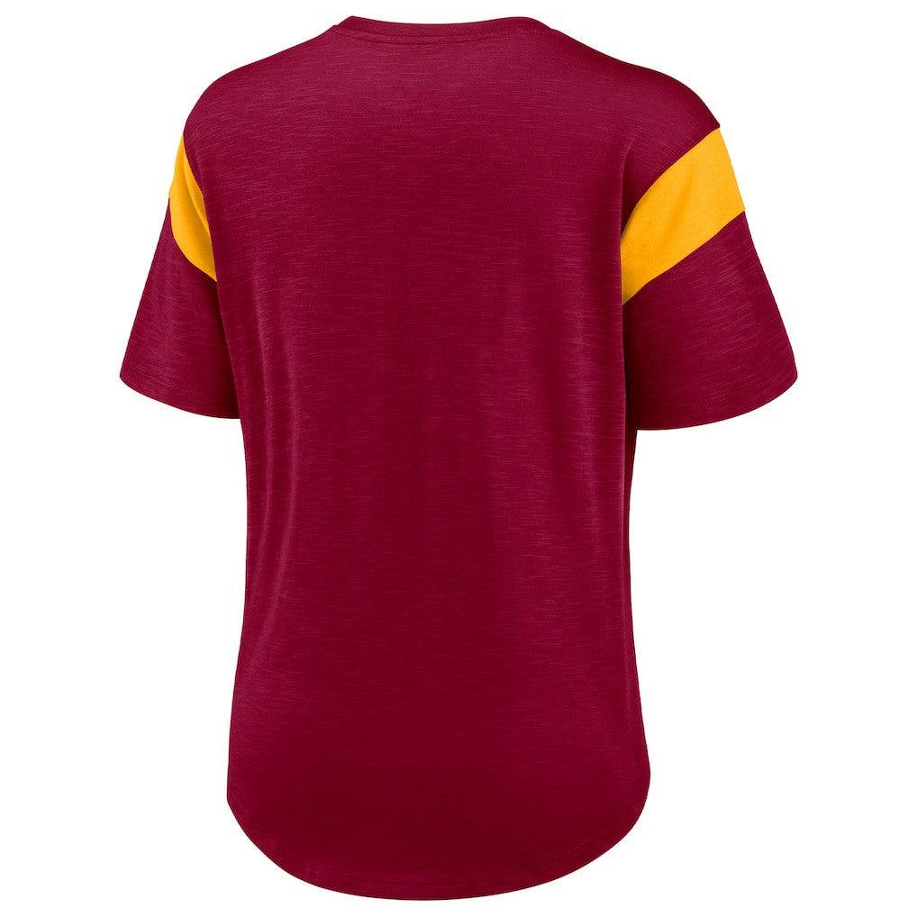 Washington Commanders Women's Primary Logo Fashion Top Burgundy