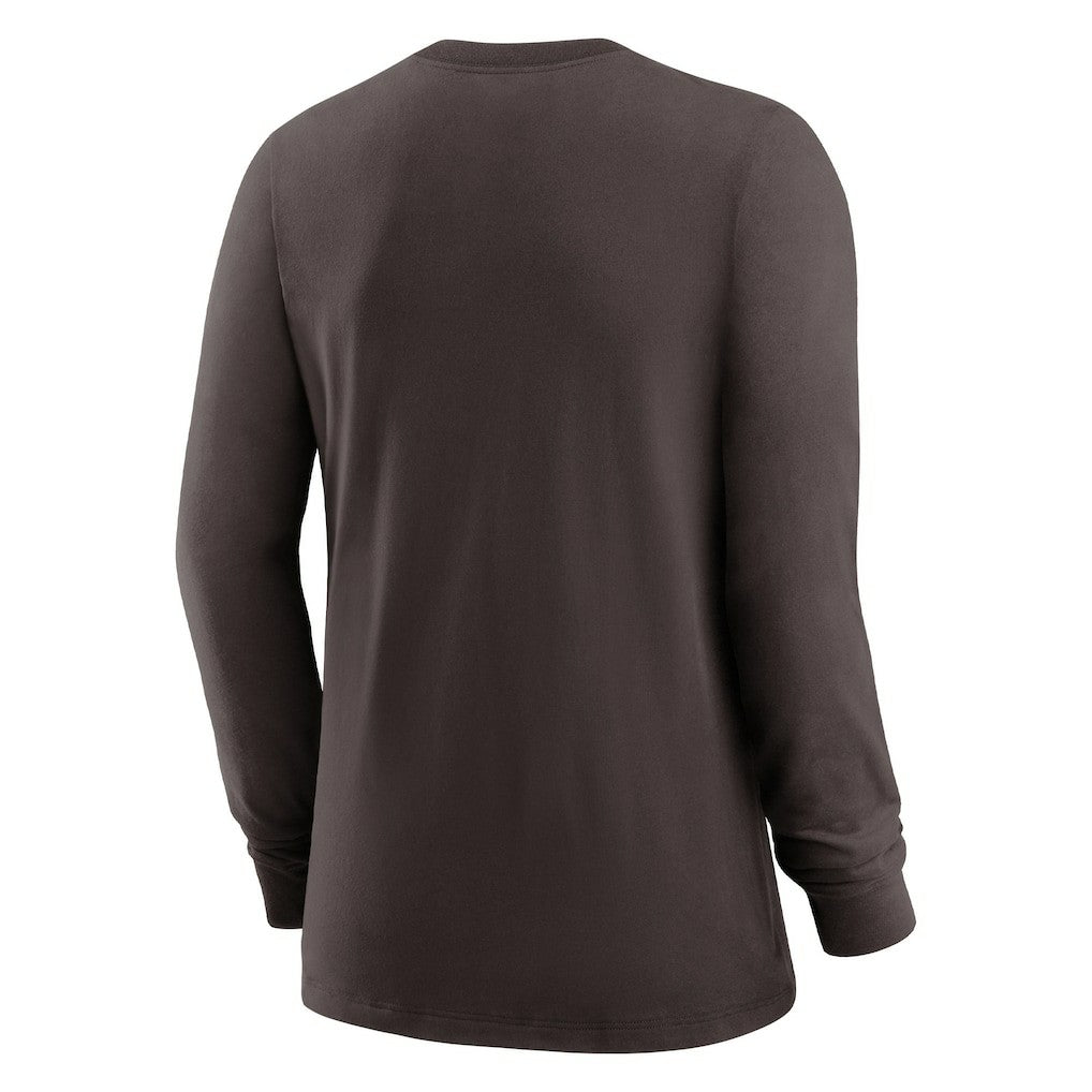 Cleveland Browns Women's Prime Split Long Sleeve T-Shirt Brown