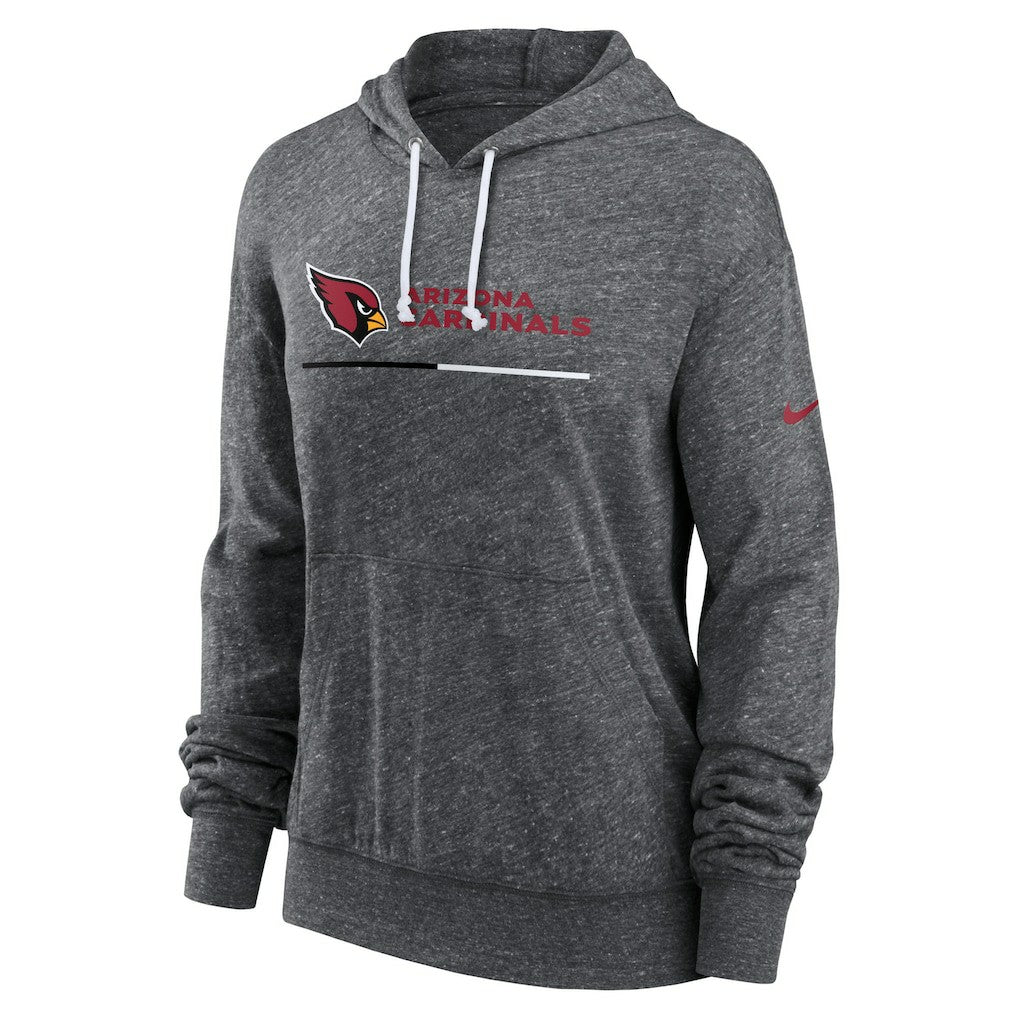 Arizona Cardinals Women's Team Spirit Gym Vintage Lightweight Hoodie Top Heather Charcoal