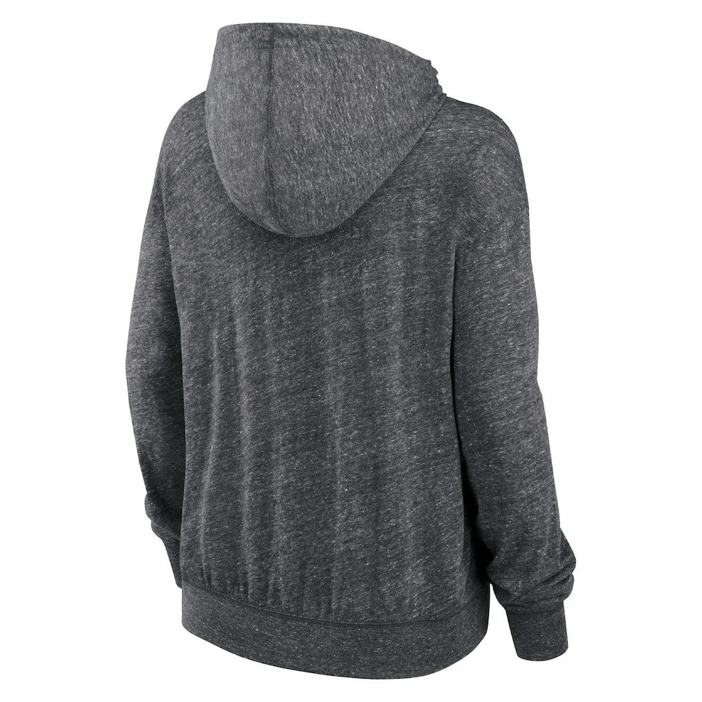 Kansas City Chiefs Women's Team Spirit Gym Vintage Lightweight Hoodie Top Heather Charcoal