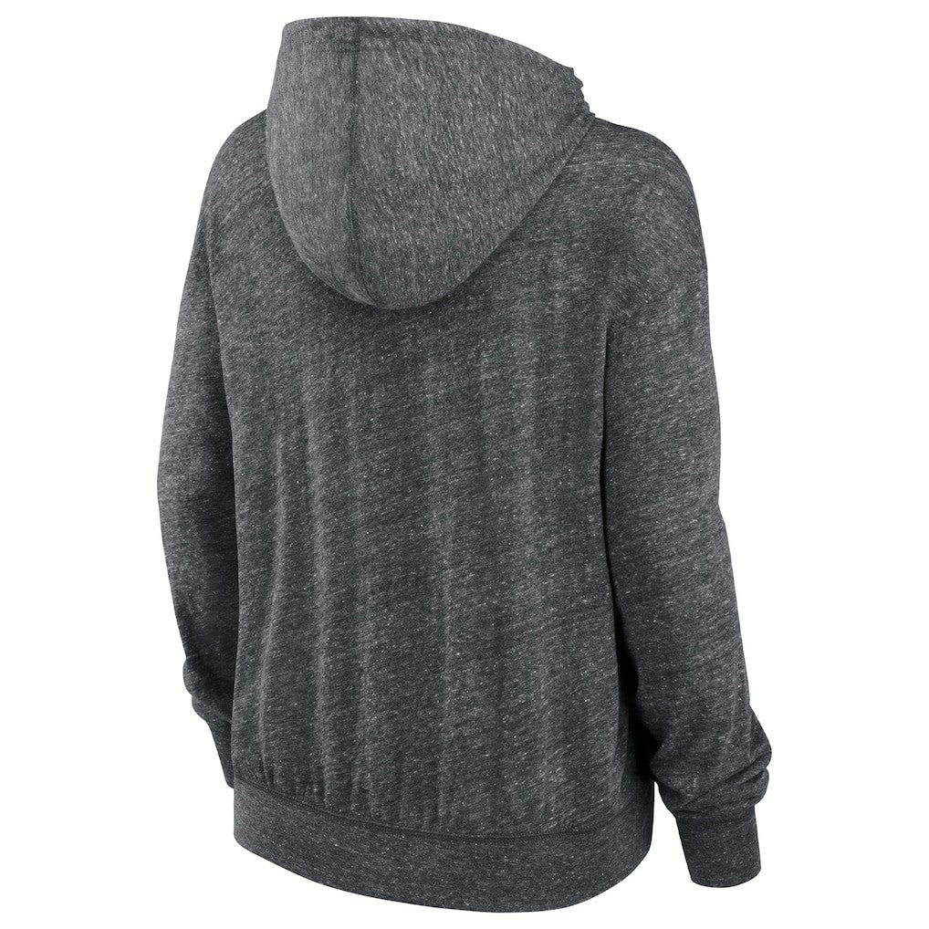 Washington Commanders Women's Team Spirit Gym Vintage Lightweight Hoodie Top Heather Charcoal