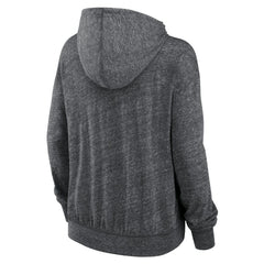 New York Jets Women's Team Spirit Gym Vintage Lightweight Hoodie Top Heather Charcoal