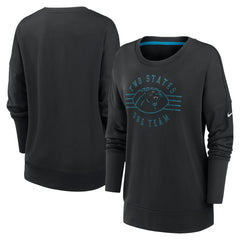 Carolina Panthers Women's Rewind Playback Icon Performance Pullover Sweatshirt Black