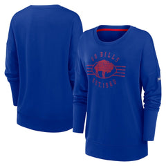 Buffalo Bills Women's Rewind Playback Icon Performance Pullover Sweatshirt Royal
