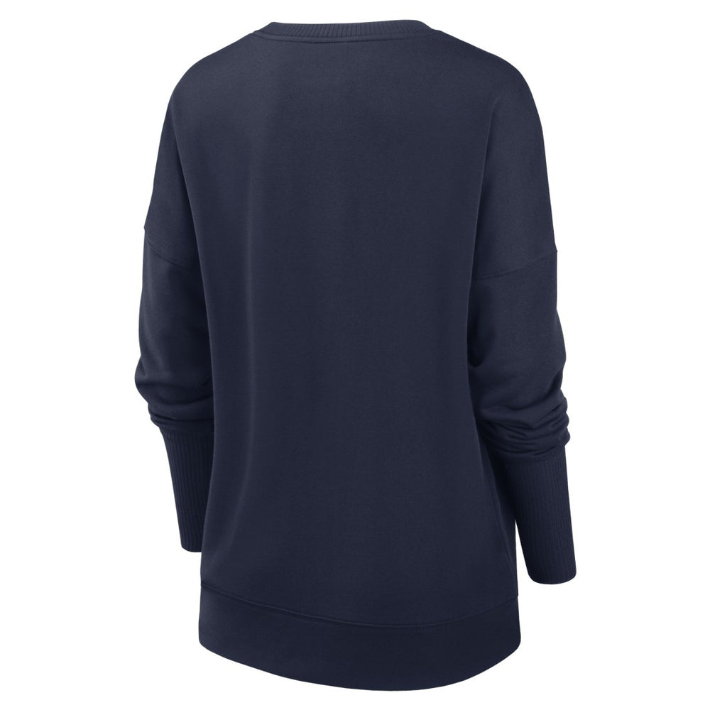 Tennessee Titans Women's Rewind Playback Icon Performance Pullover Sweatshirt Navy