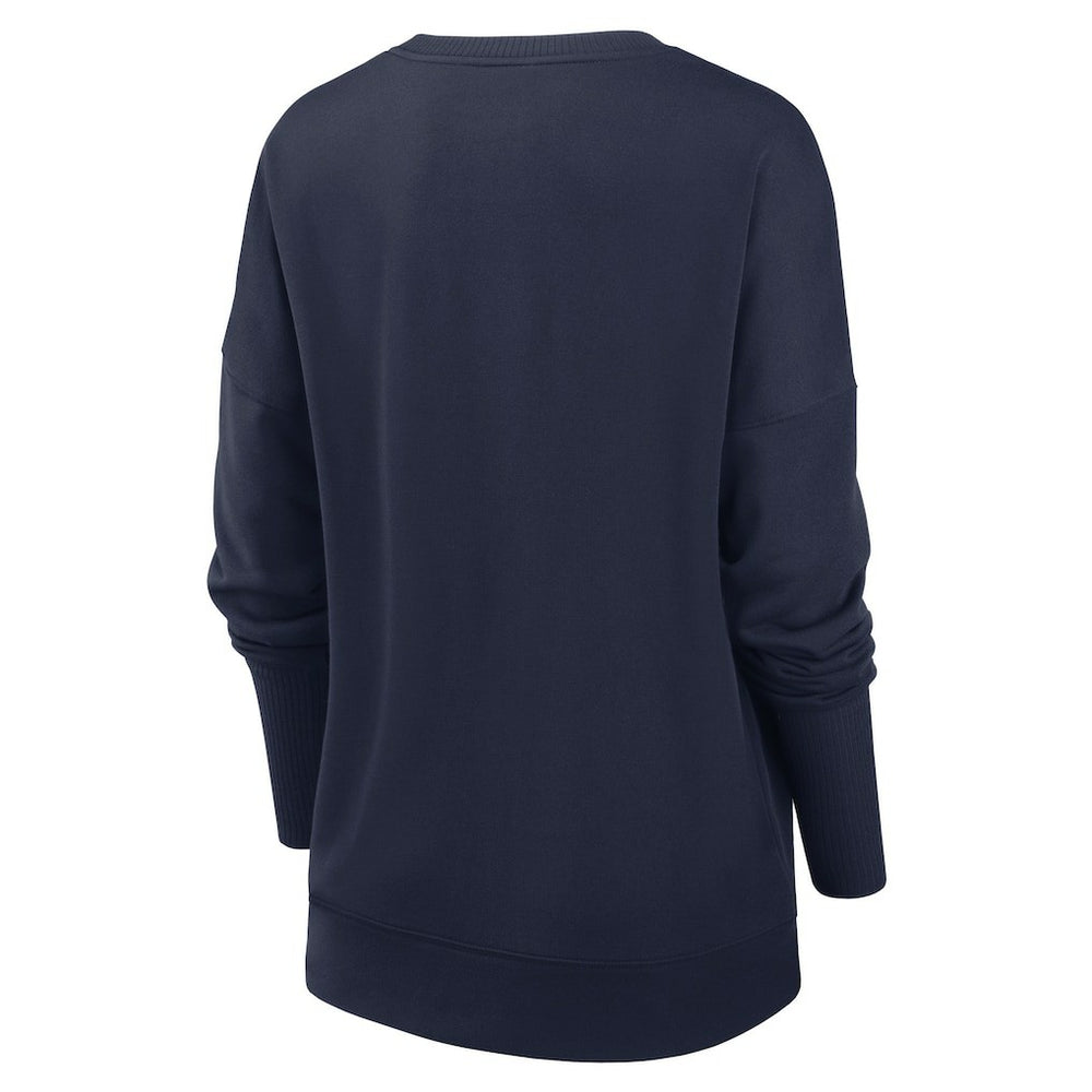 New York Giants Women's Rewind Playback Icon Performance Pullover Sweatshirt Navy