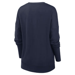 New York Giants Women's Rewind Playback Icon Performance Pullover Sweatshirt Navy