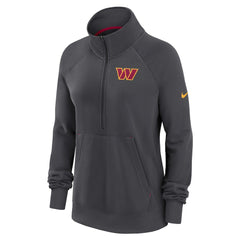 Washington Commanders Women's Premium Raglan Performance Half-Zip Sweatshirt Charcoal