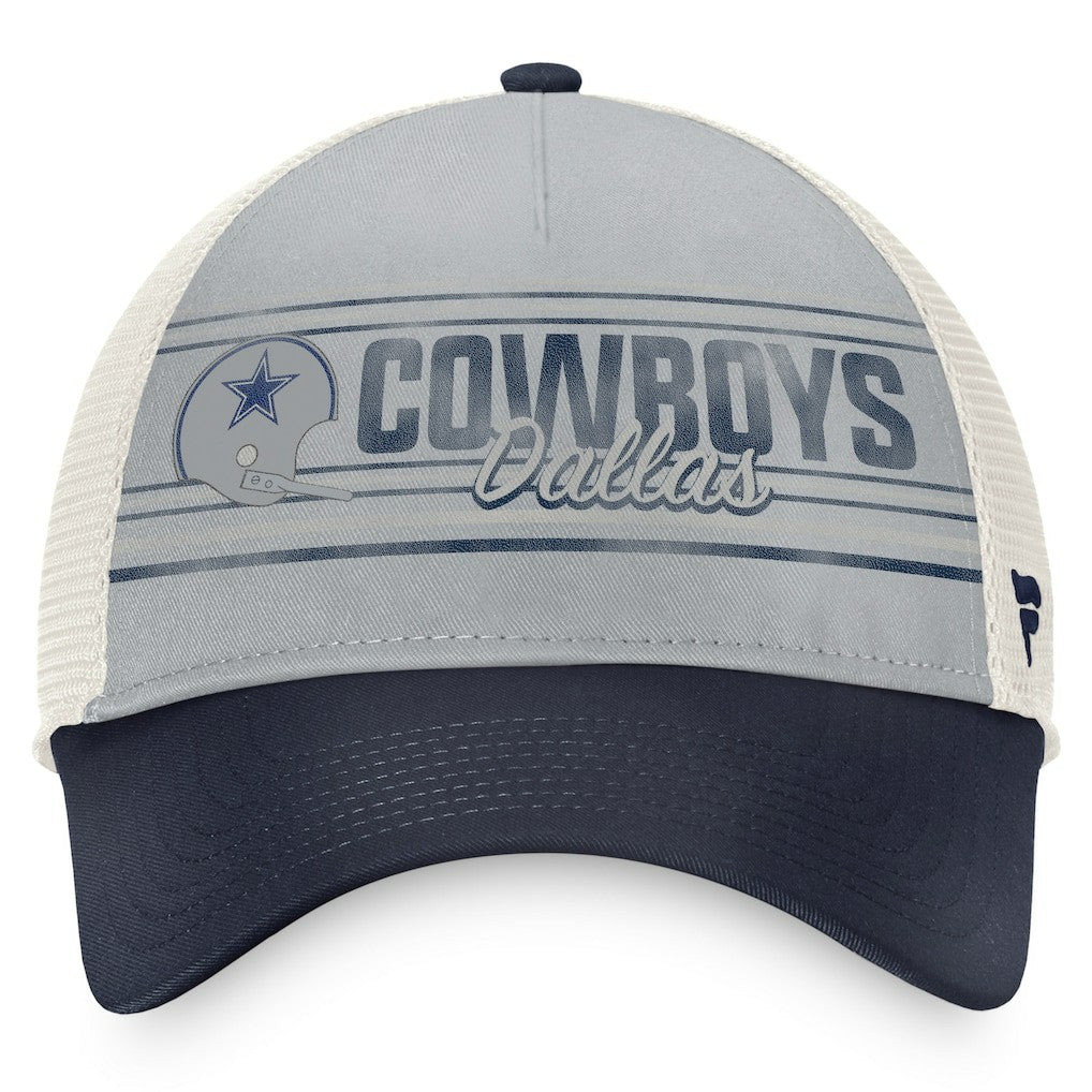 Dallas Cowboys True Classic Retro Trucker Snapback Hat Gray/Navy