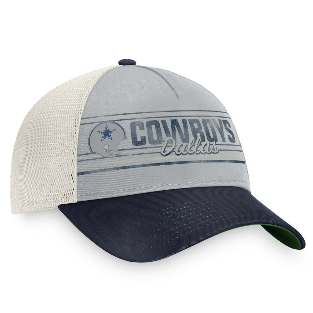 Dallas Cowboys True Classic Retro Trucker Snapback Hat Gray/Navy