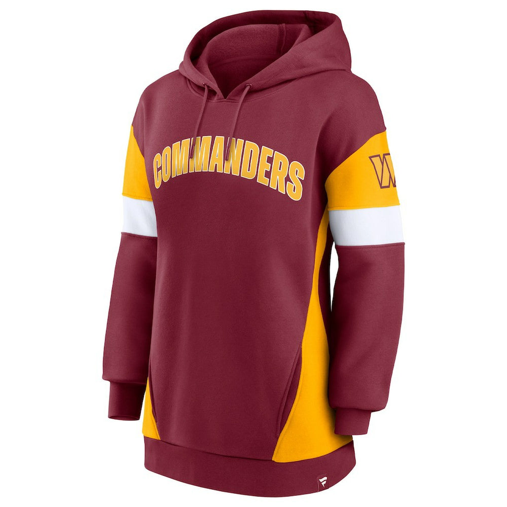 Washington Commanders Women's Lock It Down Pullover Hoodie Burgundy/Gold