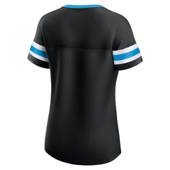 Carolina Panthers Women's Original State Lace-Up T-Shirt Black