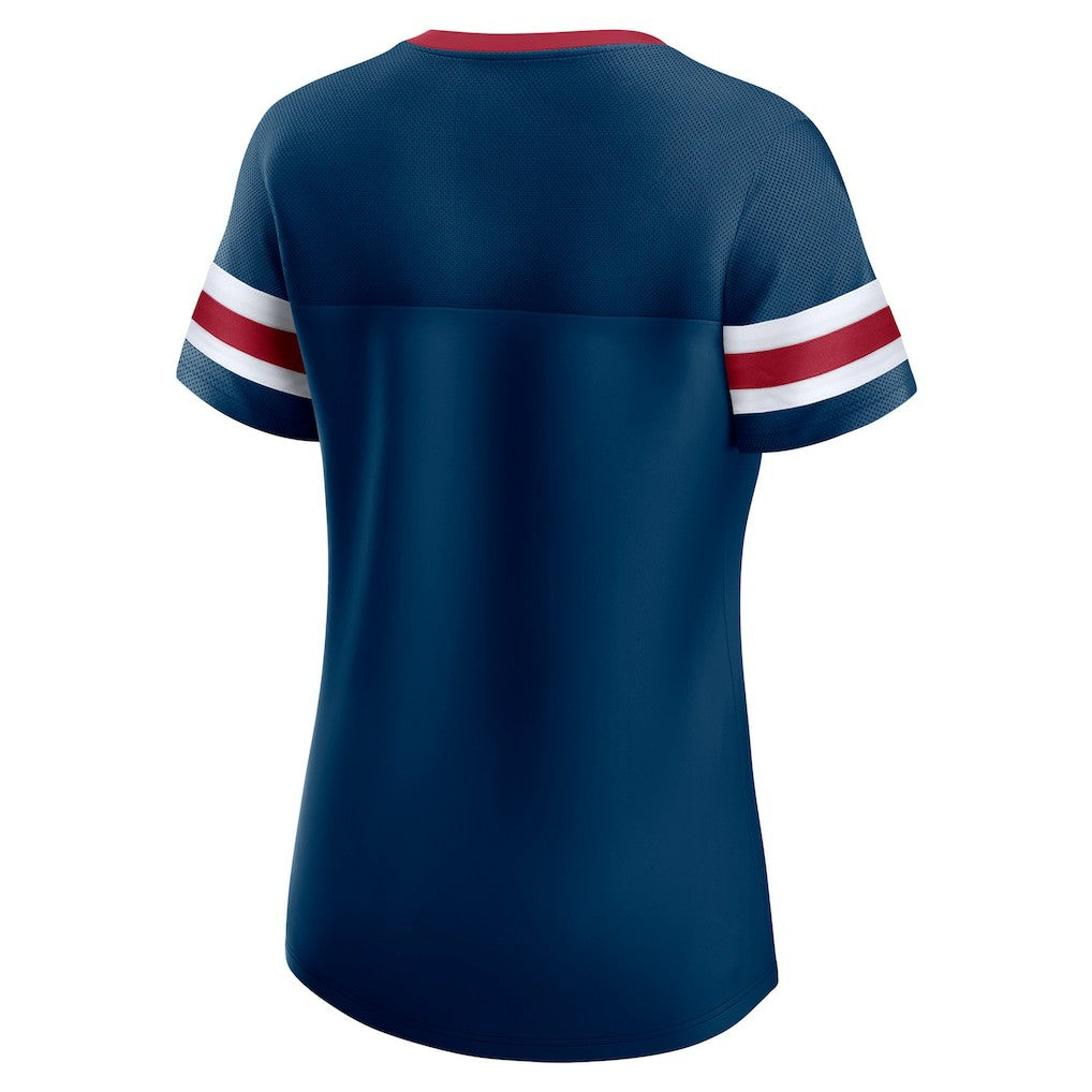 Houston Texans Women's Original State Lace-Up T-Shirt Navy