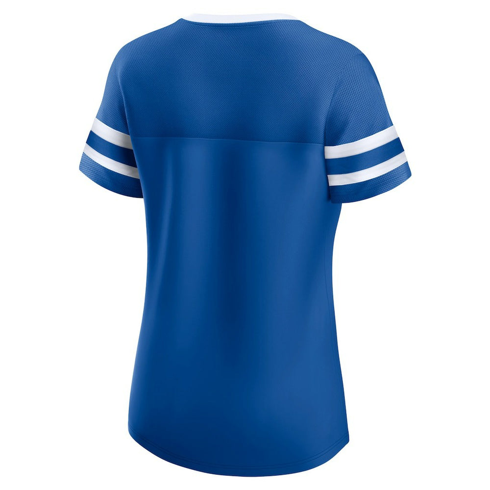 Indianapolis Colts Women's Original State Lace-Up T-Shirt Royal