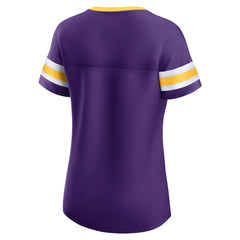 Minnesota Vikings Women's Original State Lace-Up T-Shirt Purple